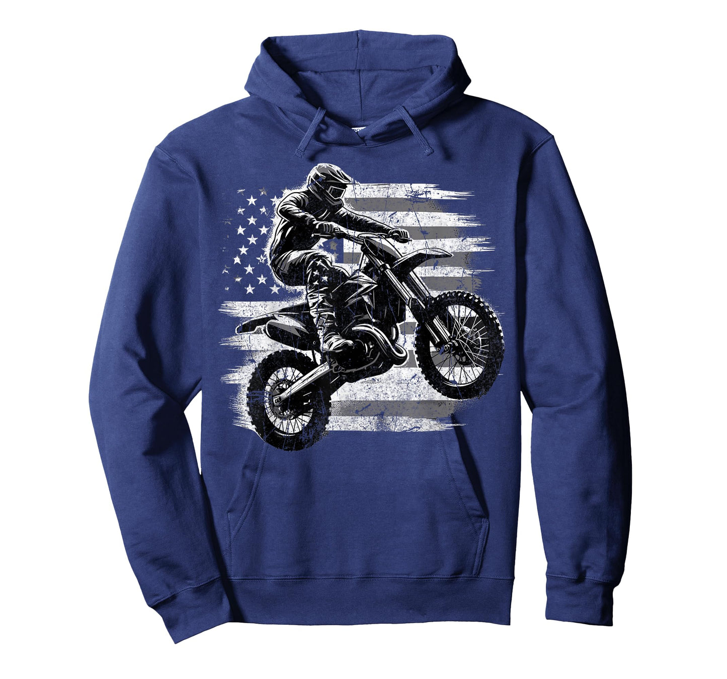 American Flag Motocross Rider Dirt Bike T-Shirt