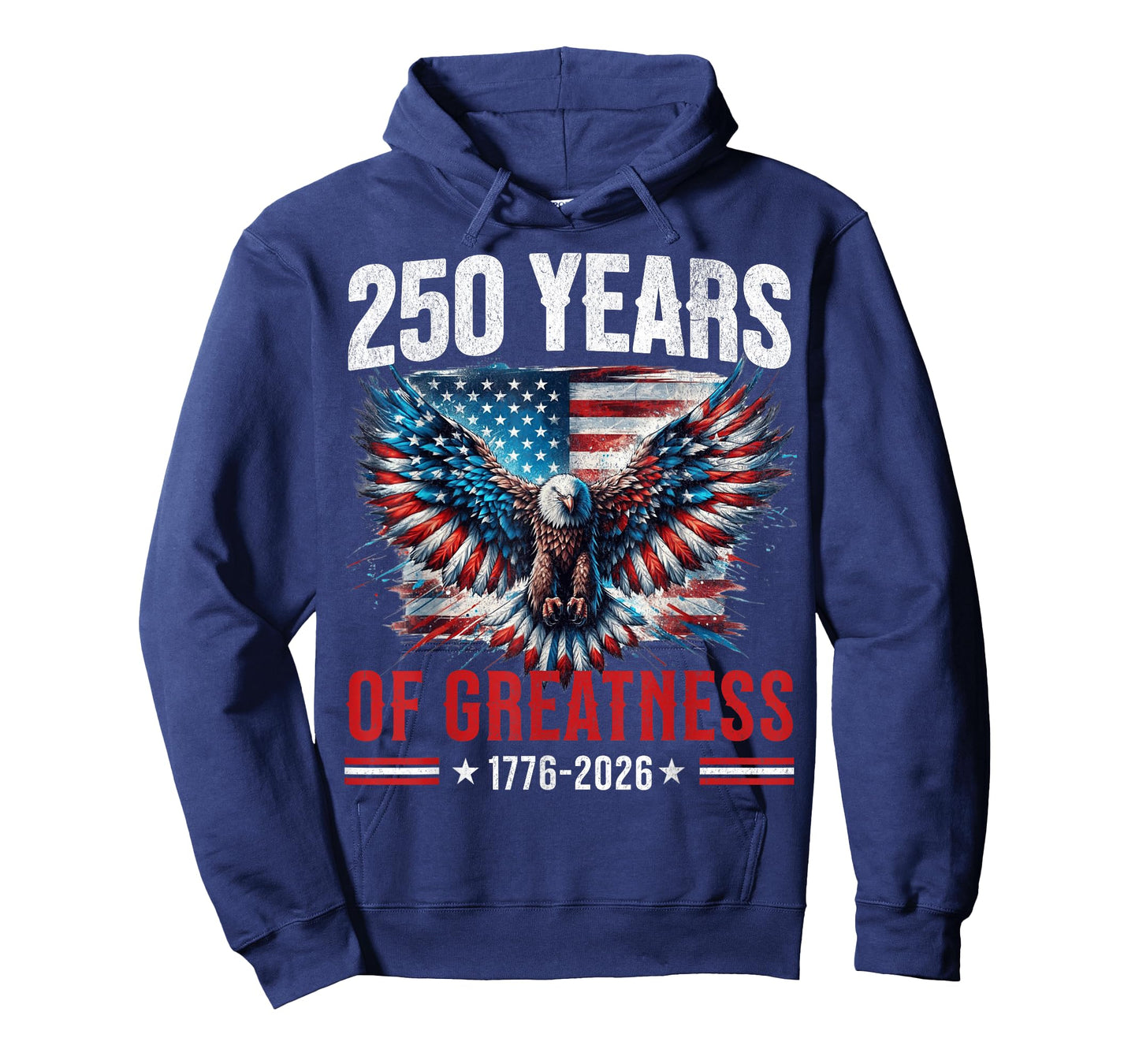 Eagle and Flag 250 Years 1776-2026 250th Birthday T-Shirt