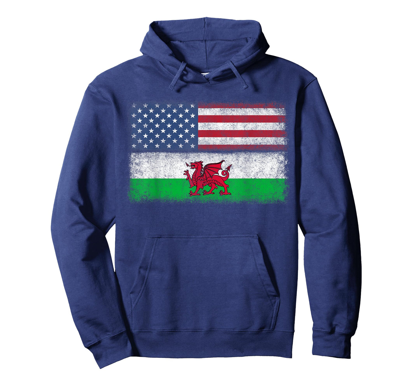 Welsh American Flag T-shirt Wales Usa Pride America Gift T-Shirt for Women Kids Men