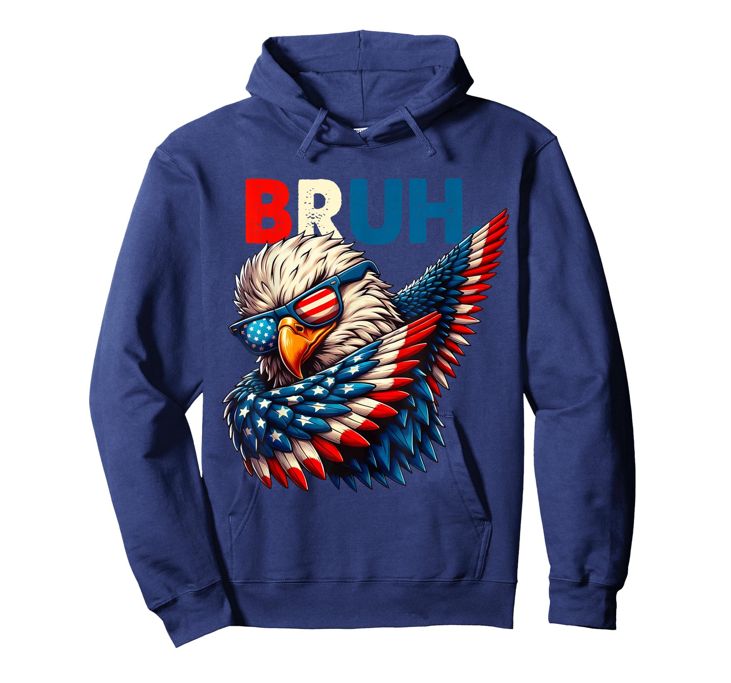 American Flag Bruh Dabbing Eagle Men Boys 4th of July T-Shirt