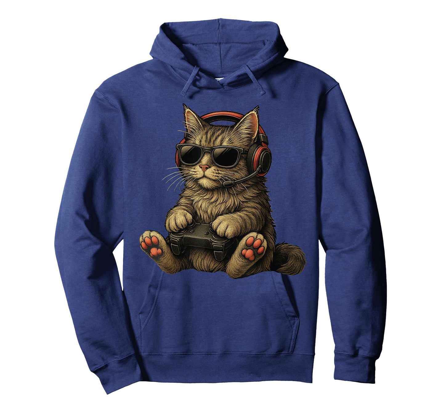 Kitten Cat Playing Video Games Vintage Funny Cat Gaming T-Shirt
