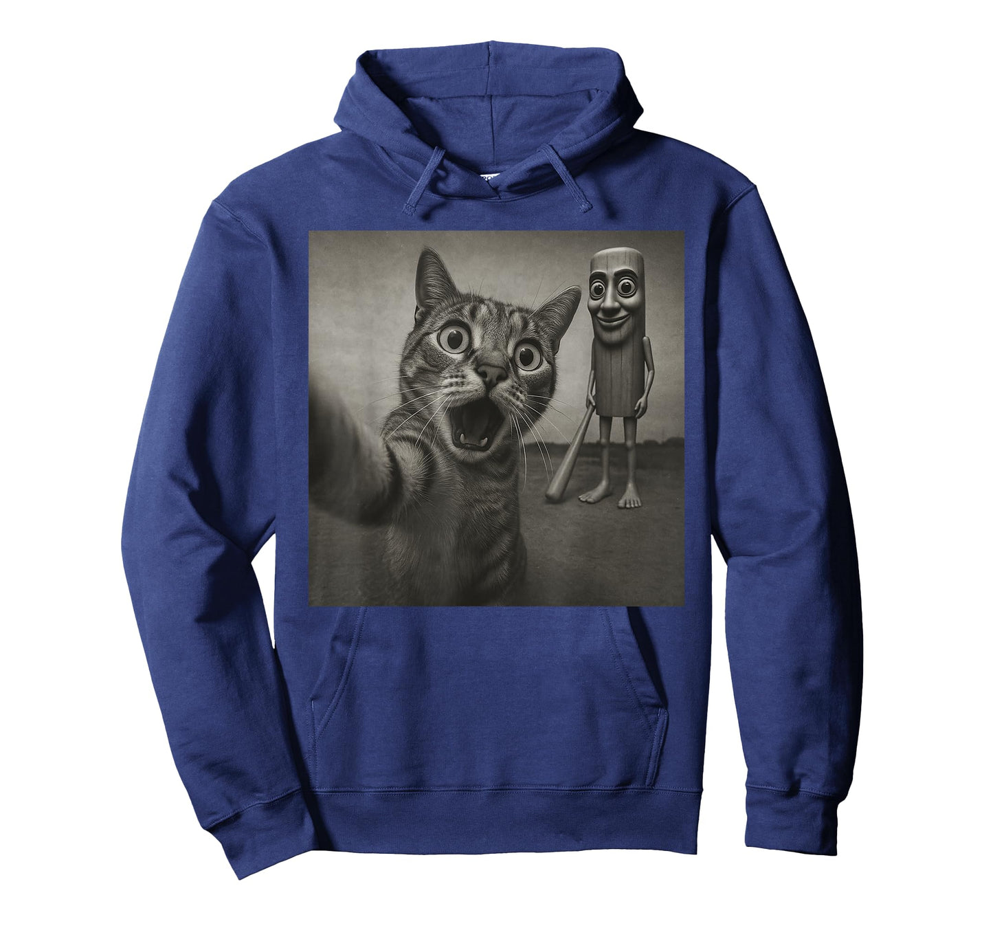 Cat Selfie Tung Tung Tung Sahur Italian Brainrot Funny Meme T-Shirt