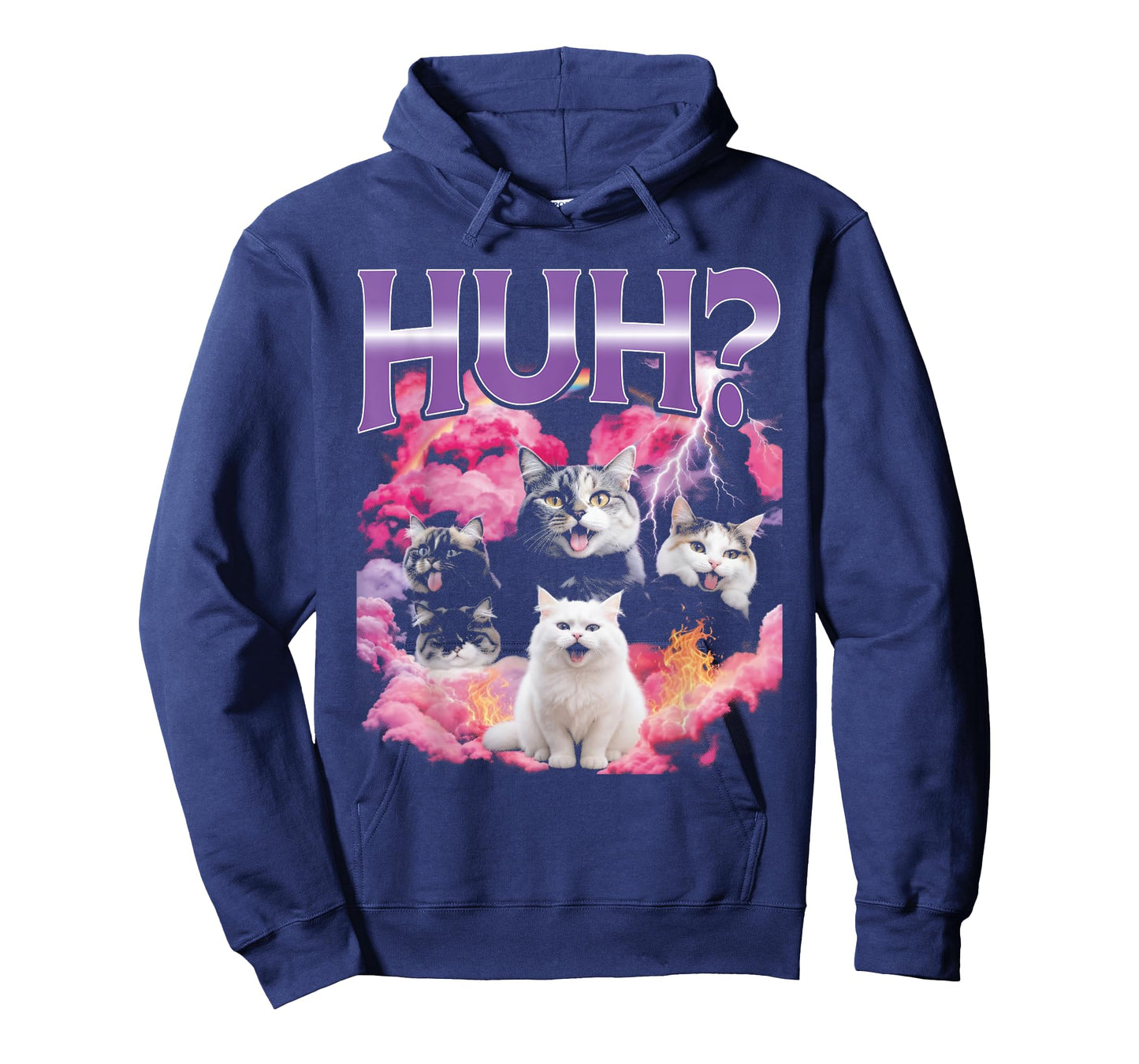 Huh Funny Bootleg Cat Gen Z Meme T-Shirt