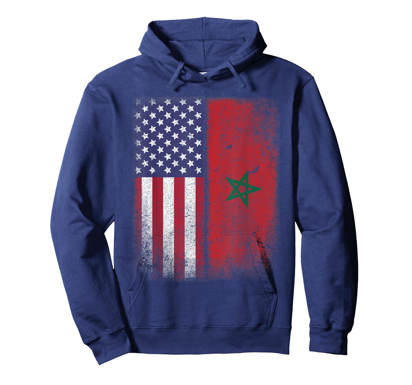 Moroccan American Flag T-shirt Morocco Usa America Gift T-Shirt