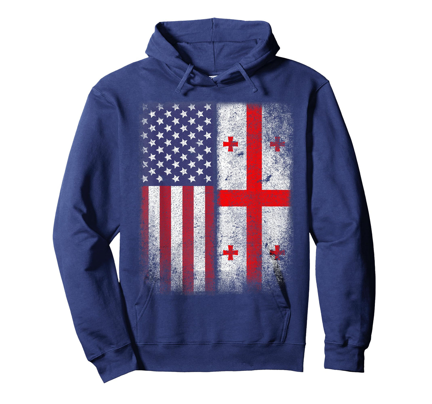 Georgian American Flag T-shirt Georgia Republic Country Usa T-Shirt