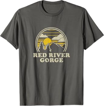 Red River Gorge Kentucky KY T Shirt Vintage Hiking Mountains T-Shirt