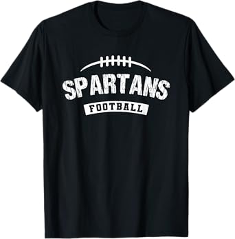 Spartans Sycamore Football Distressed HS T-Shirt