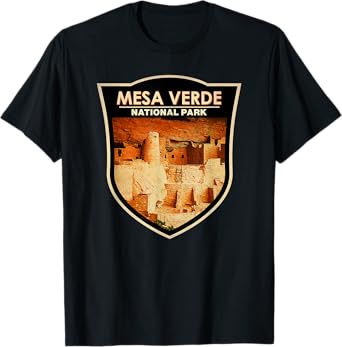 Mesa Verde National Park Cliff Palace Badge T-Shirt