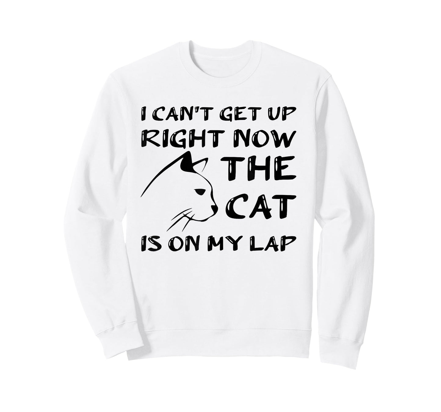 I CAN’T GET UP RIGHT NOW THE CAT IS ON MY LAP, CAT LOVER T-Shirt