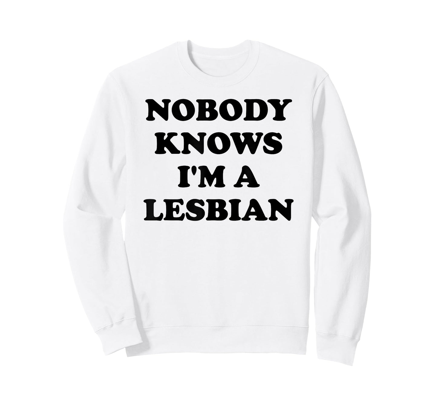 NOBODY KNOWS I'M A LESBIAN LGBTQ T-Shirt