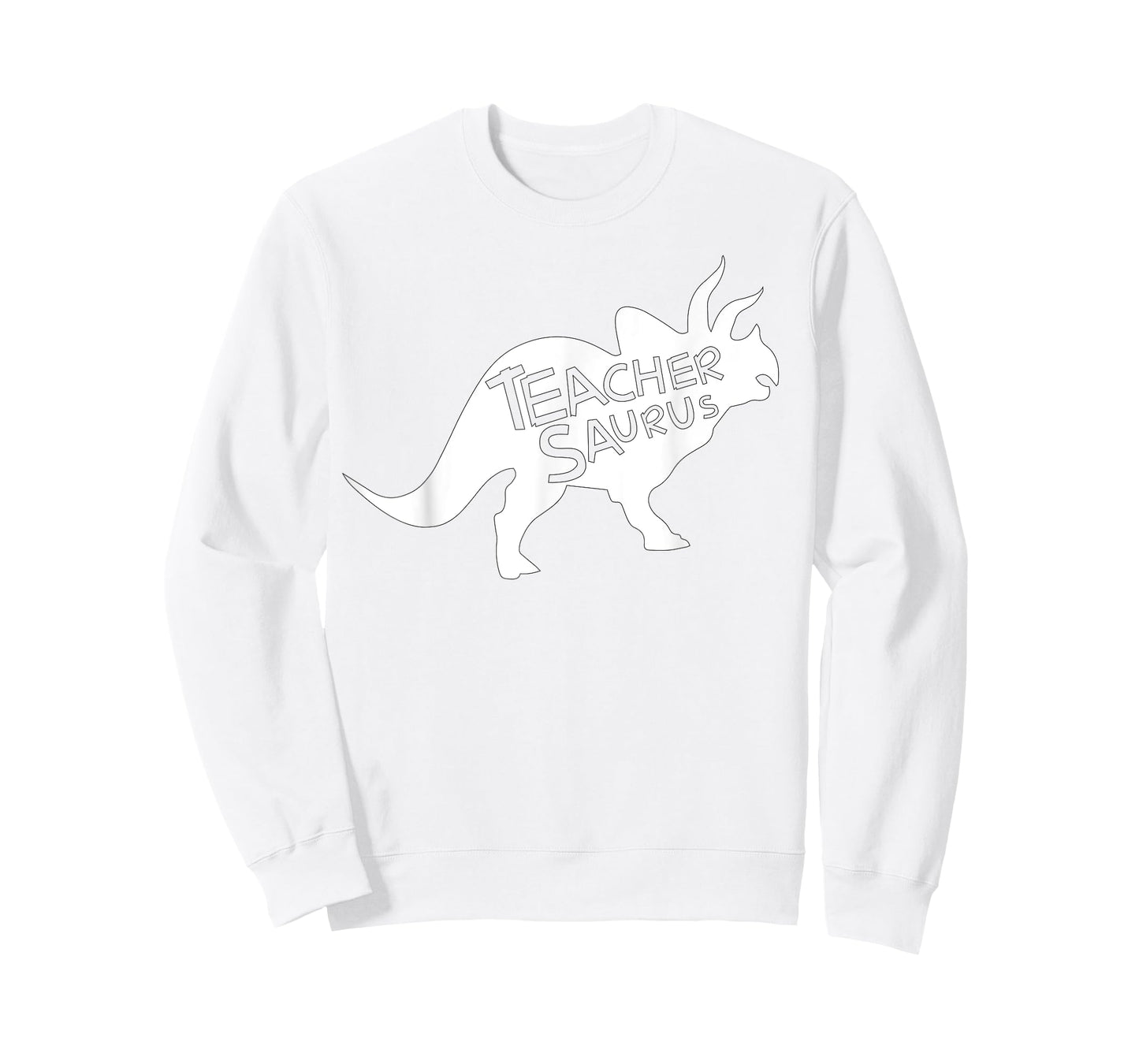 Teacher Saurus Shirt Funny Triceratop Dinosaur Gift Men Women T-Shirt