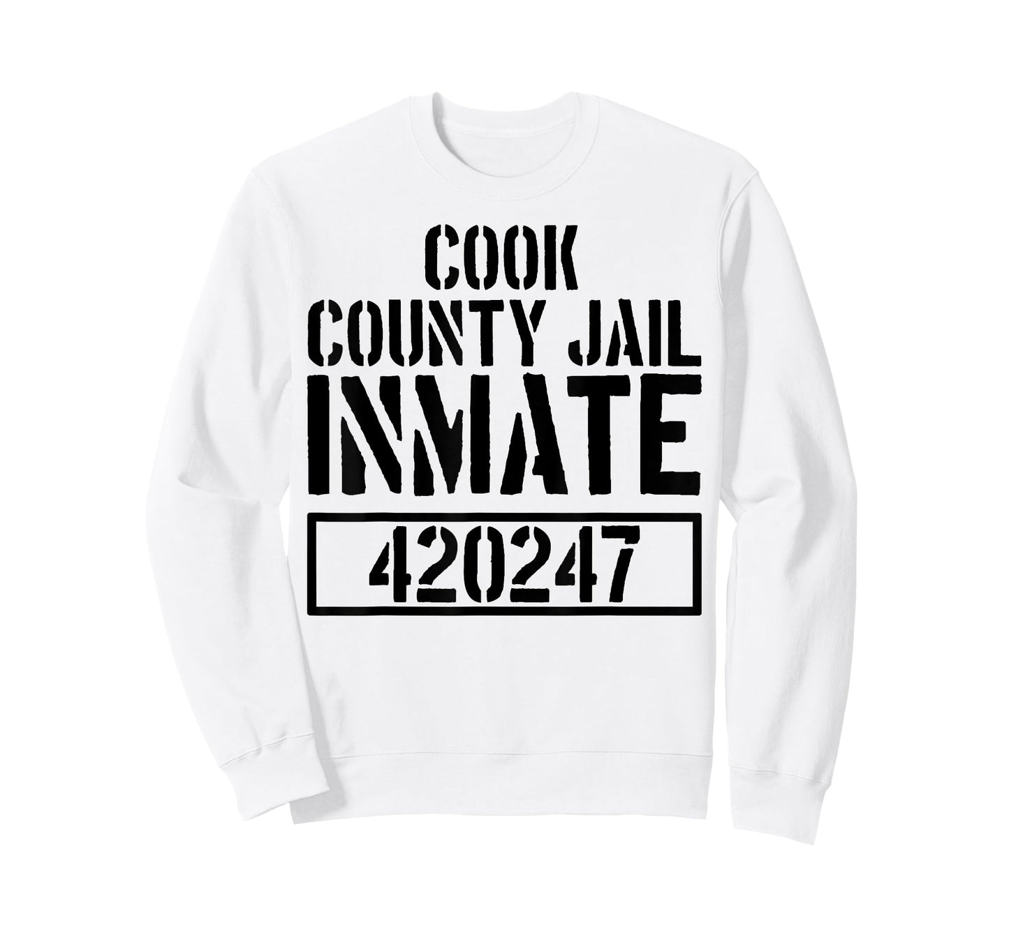 Cook County Jail Inmate T Shirt - Prison Halloween Costume T-Shirt