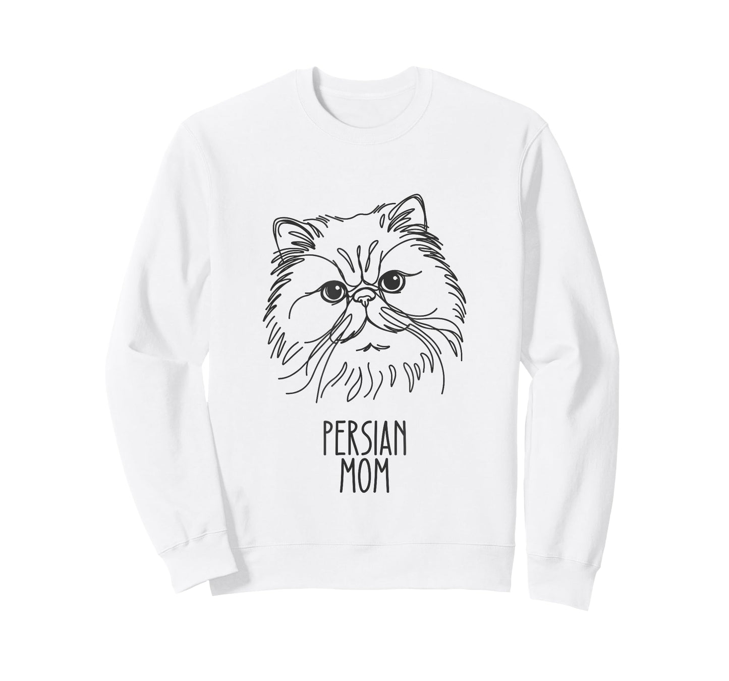 Line Art Best Cat Mom Women - Persian Cat T-Shirt