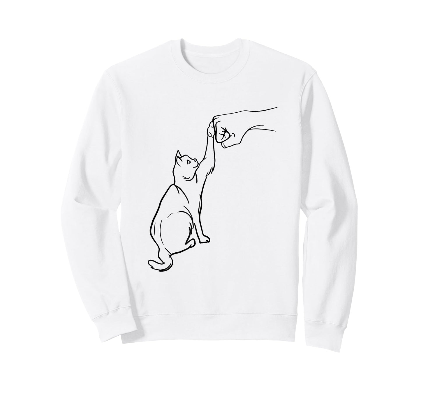 Funny Cat Best Friend Fist Bump Cat Lover T-Shirt