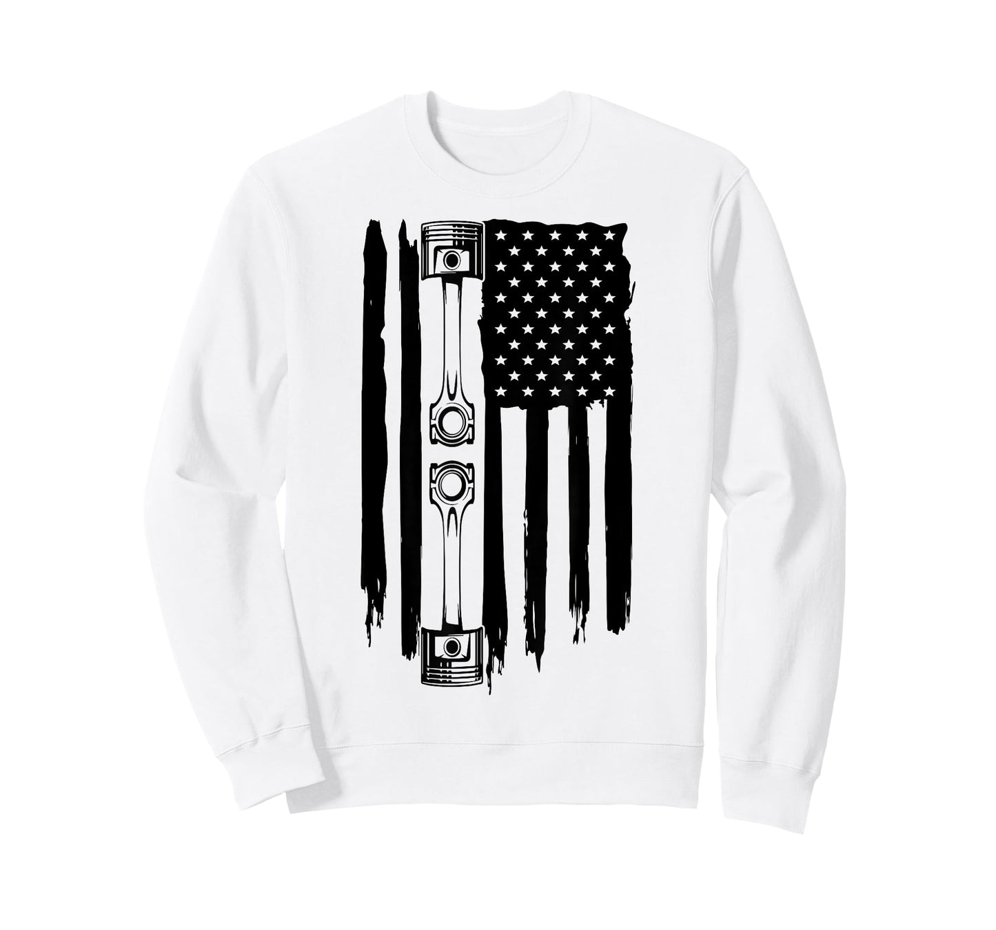 Piston American Flag Car Automotive Car Enthusiast LS RS 5.0 Women Men T-Shirt
