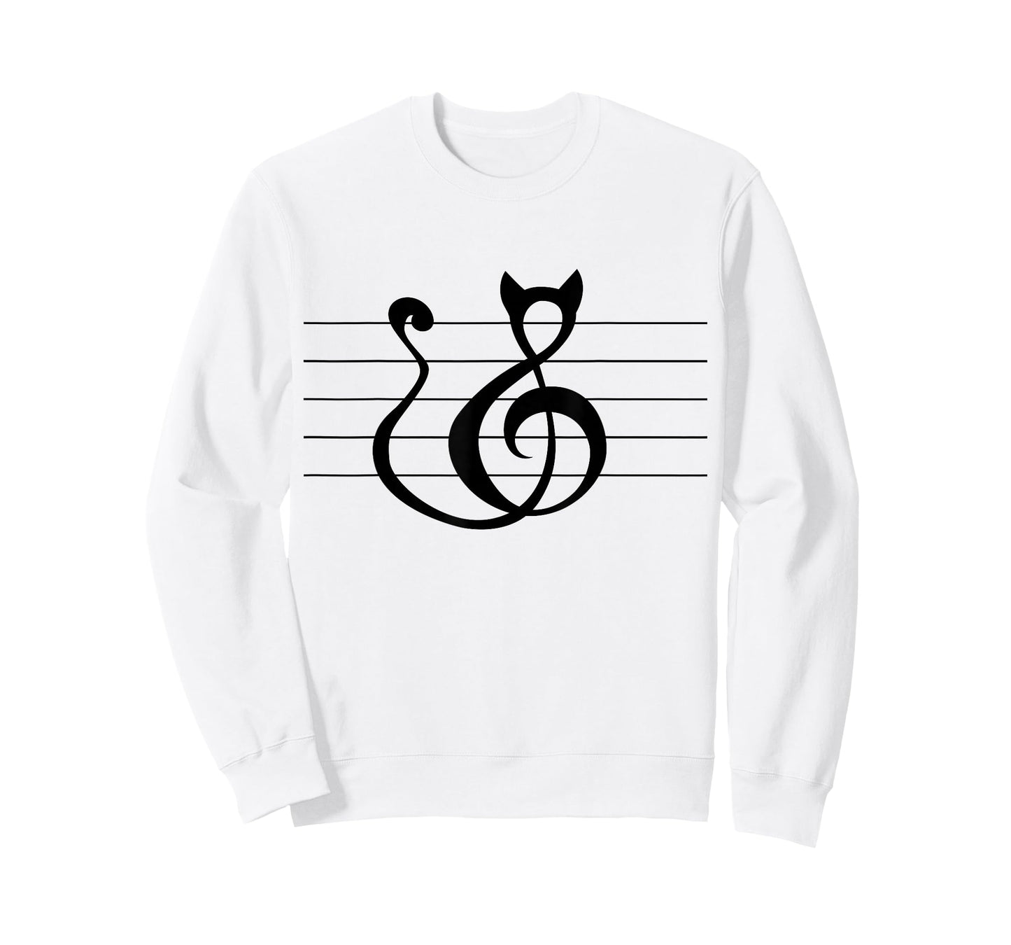 Cat Treble Clef Music and Cat Lover T Shirt Singer Animal T-Shirt