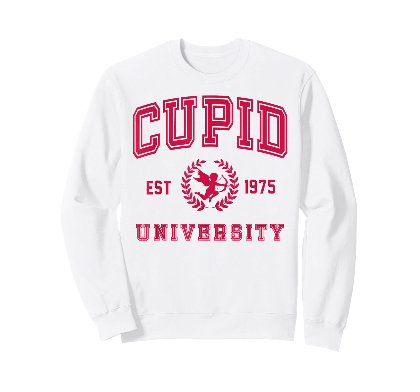 Cupid University Cute Cherub Valentines Day Crest T-Shirt