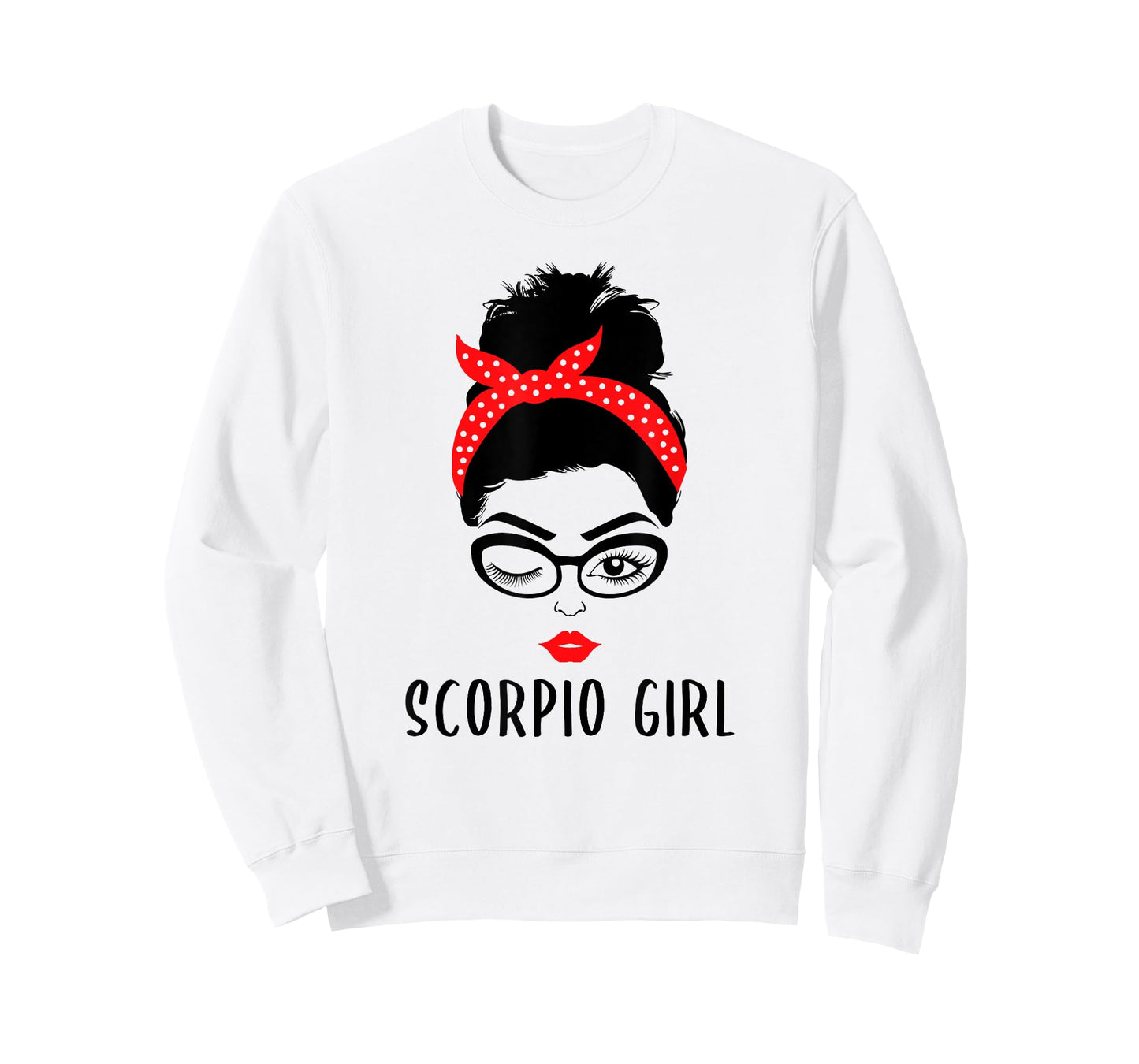 Scorpio Girl Astrology Wink Eye Woman Face Zodiac Gift T-Shirt