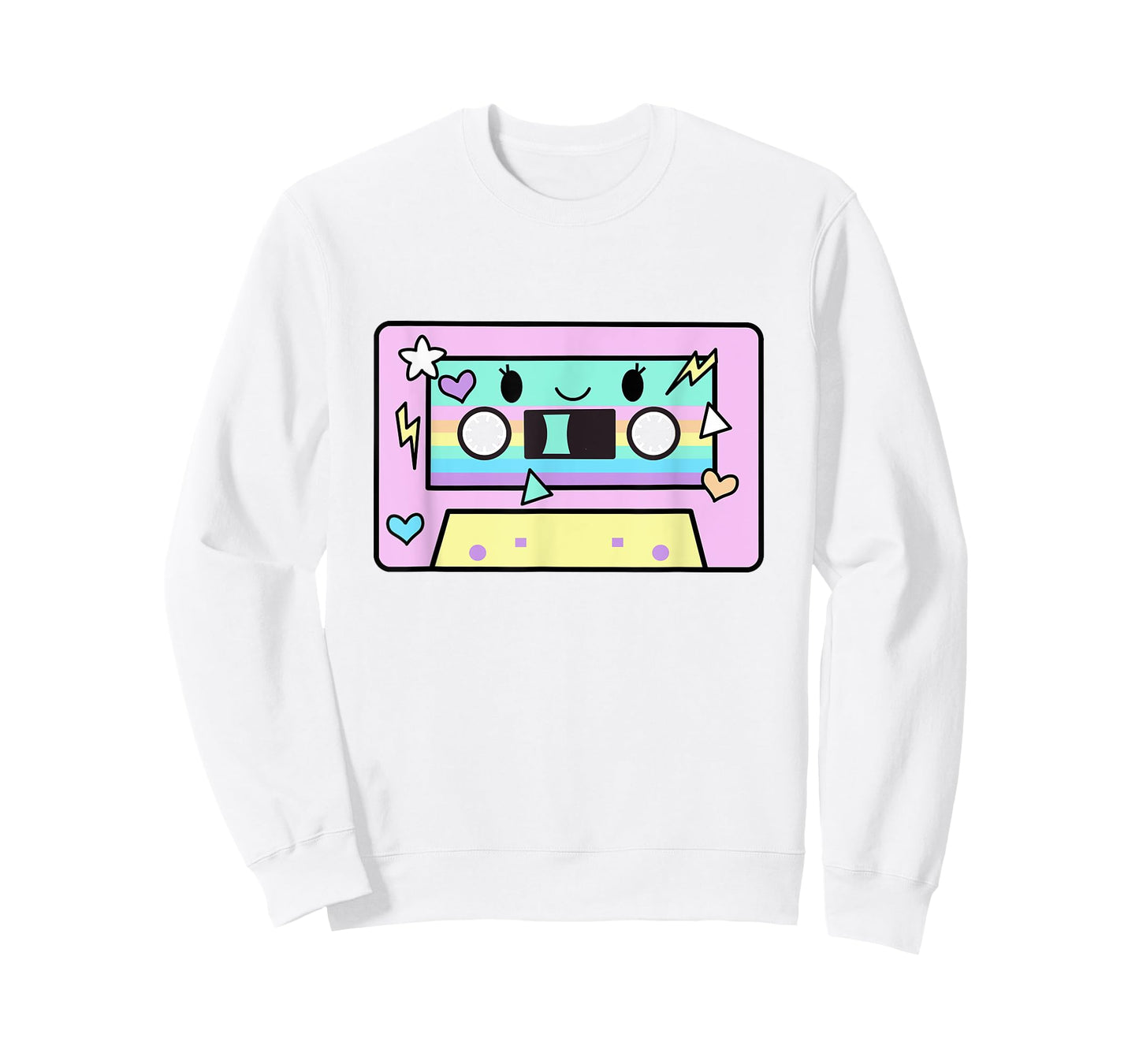 Cassette Tape Shirt Women Cute Kawaii Pastel Colors 80's T-Shirt