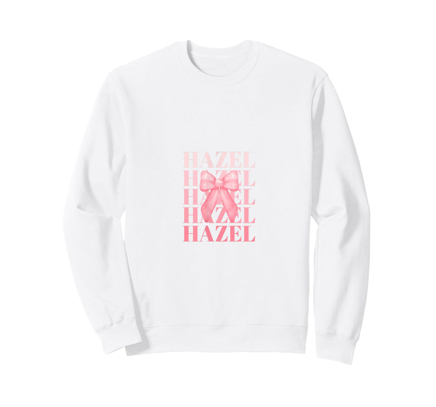 Coquette Custom HAZEL Pink Big Bow T-Shirt