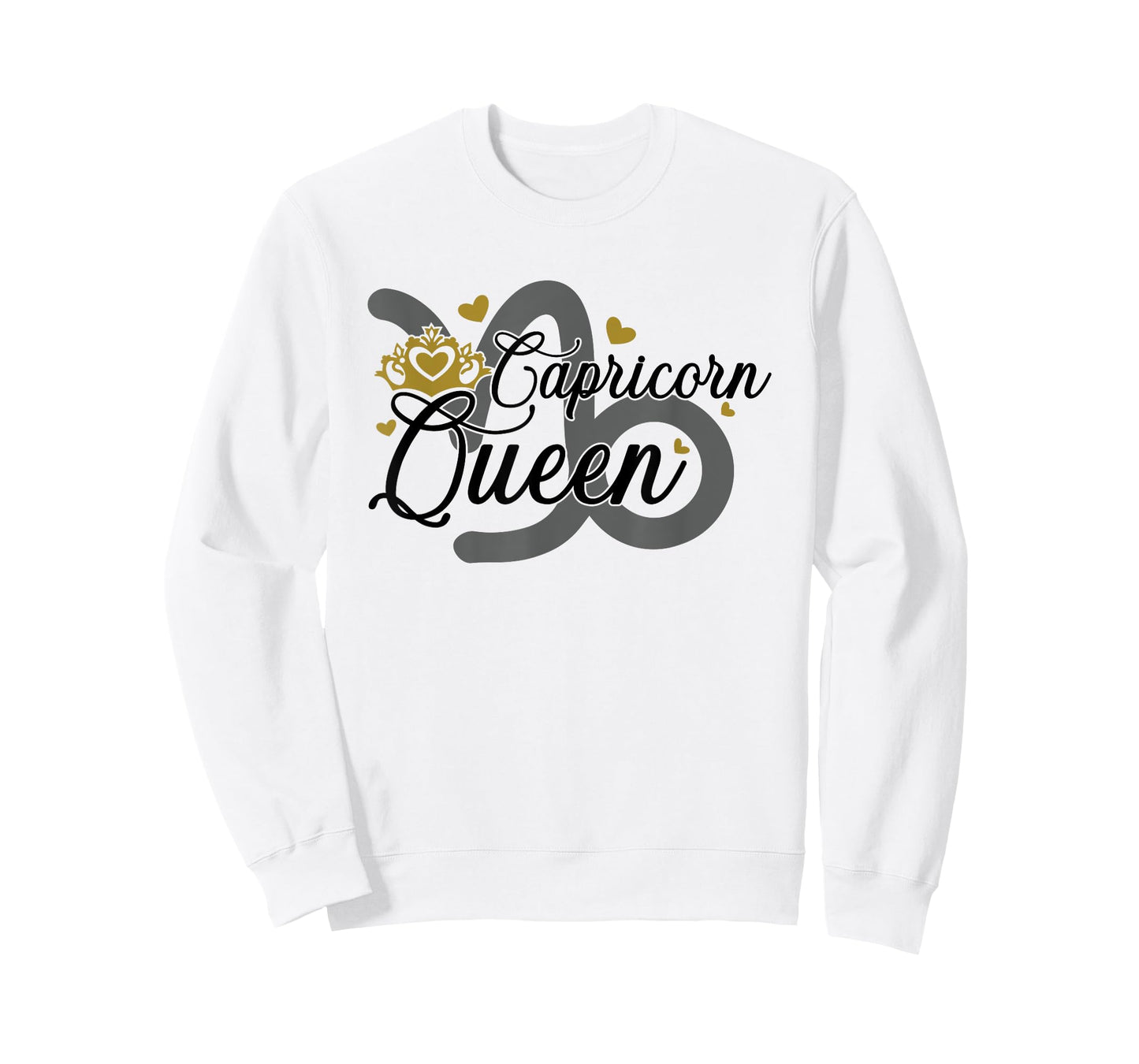 Capricorn Queen, Zodiac Astrological Elegance Crown T-Shirt