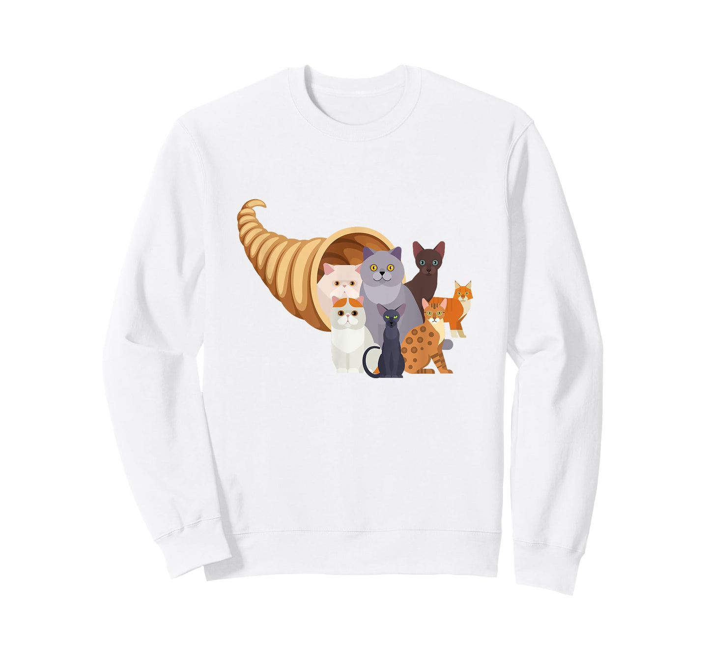 Catucopia Cats Cornucopia T-Shirt Trendy Funny Thanksgiving T-Shirt