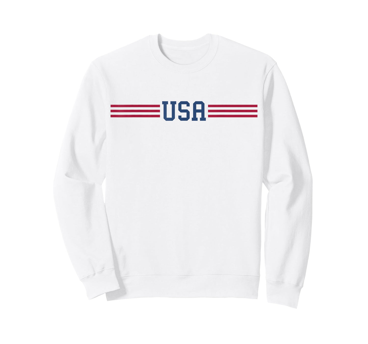 USA Women Men Patriotic American White 4th of July T-Shirt
