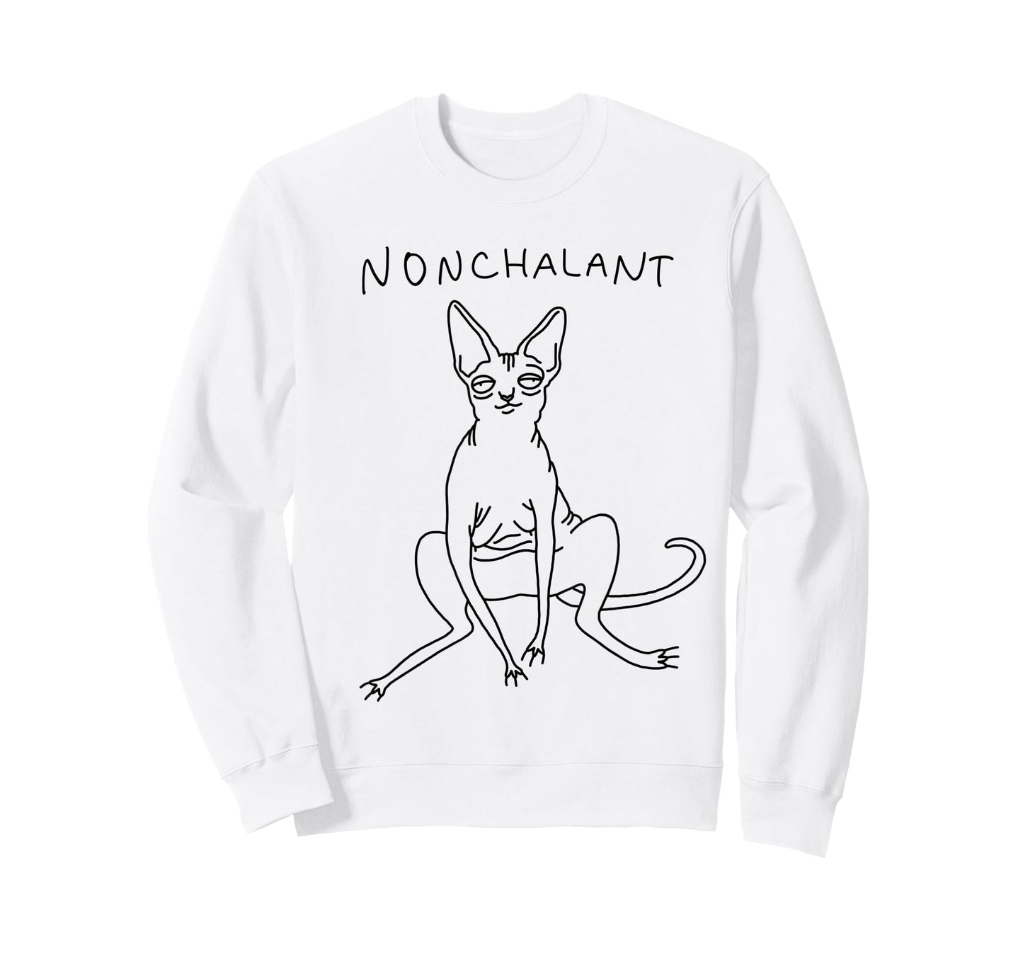 Nonchalant Sphynx Cat Funny Gift Unisex | Nakdcat T-Shirt