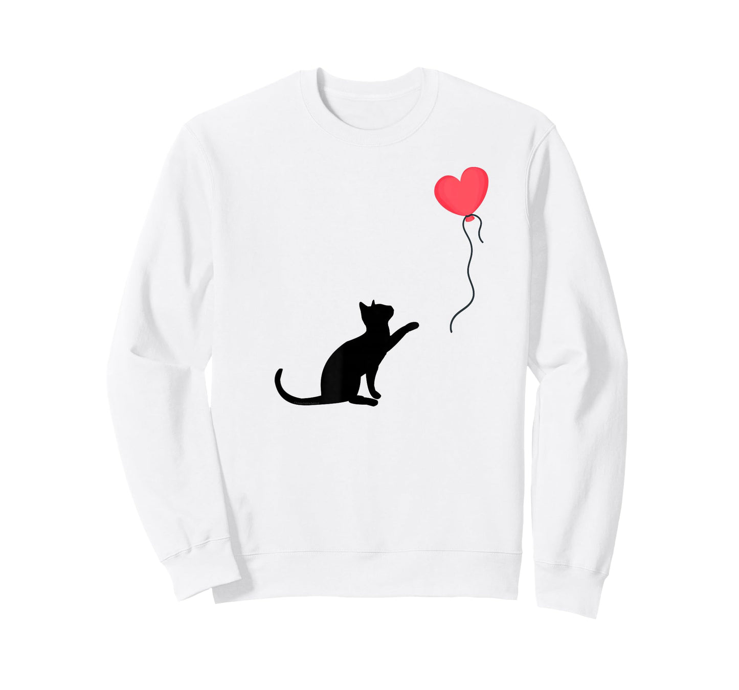 Cute Cat or Kitten Heart Balloon Cat Mom Cat Dad T-Shirt