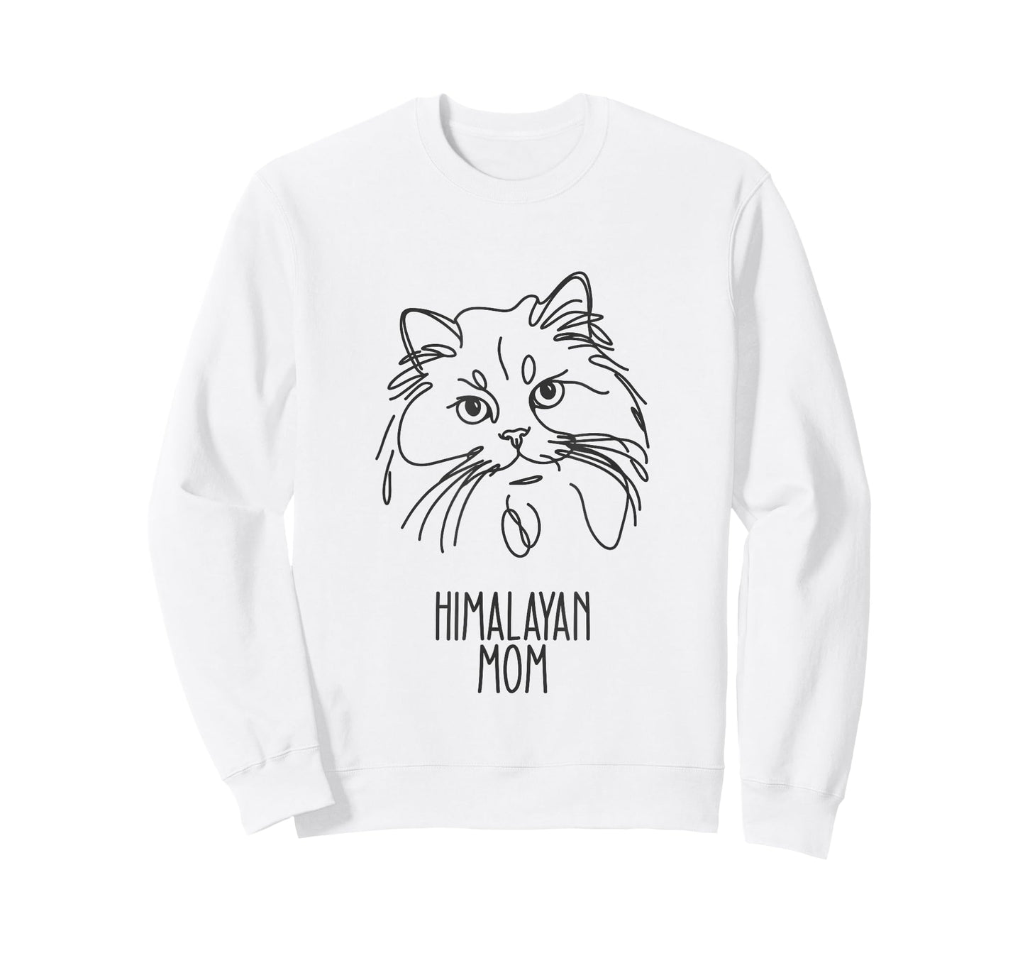Line Art Best Cat Mom Women - Himalayan Cat T-Shirt