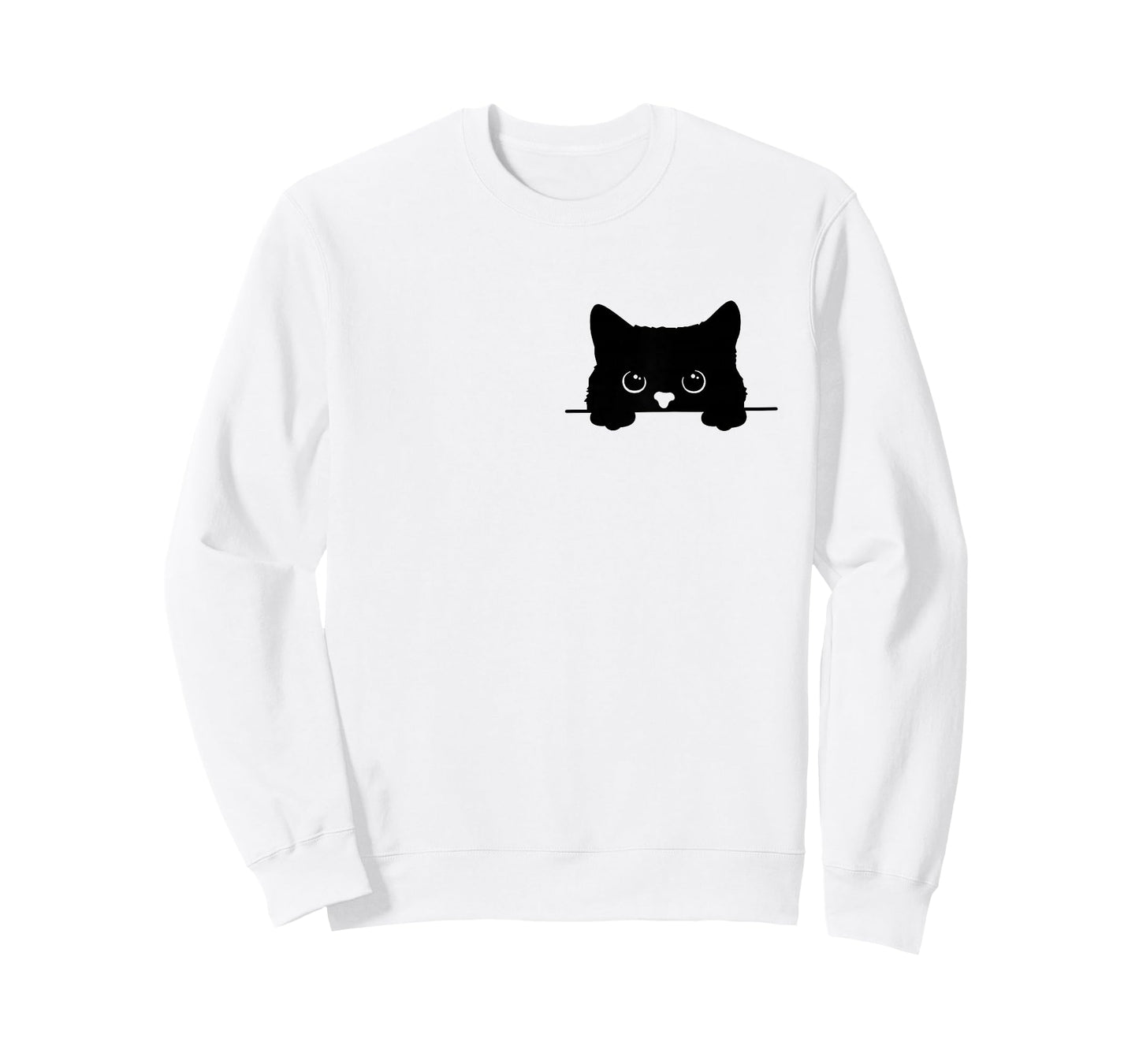 Pocket Black Cat Lover Cat Mom Cat Dad T-Shirt