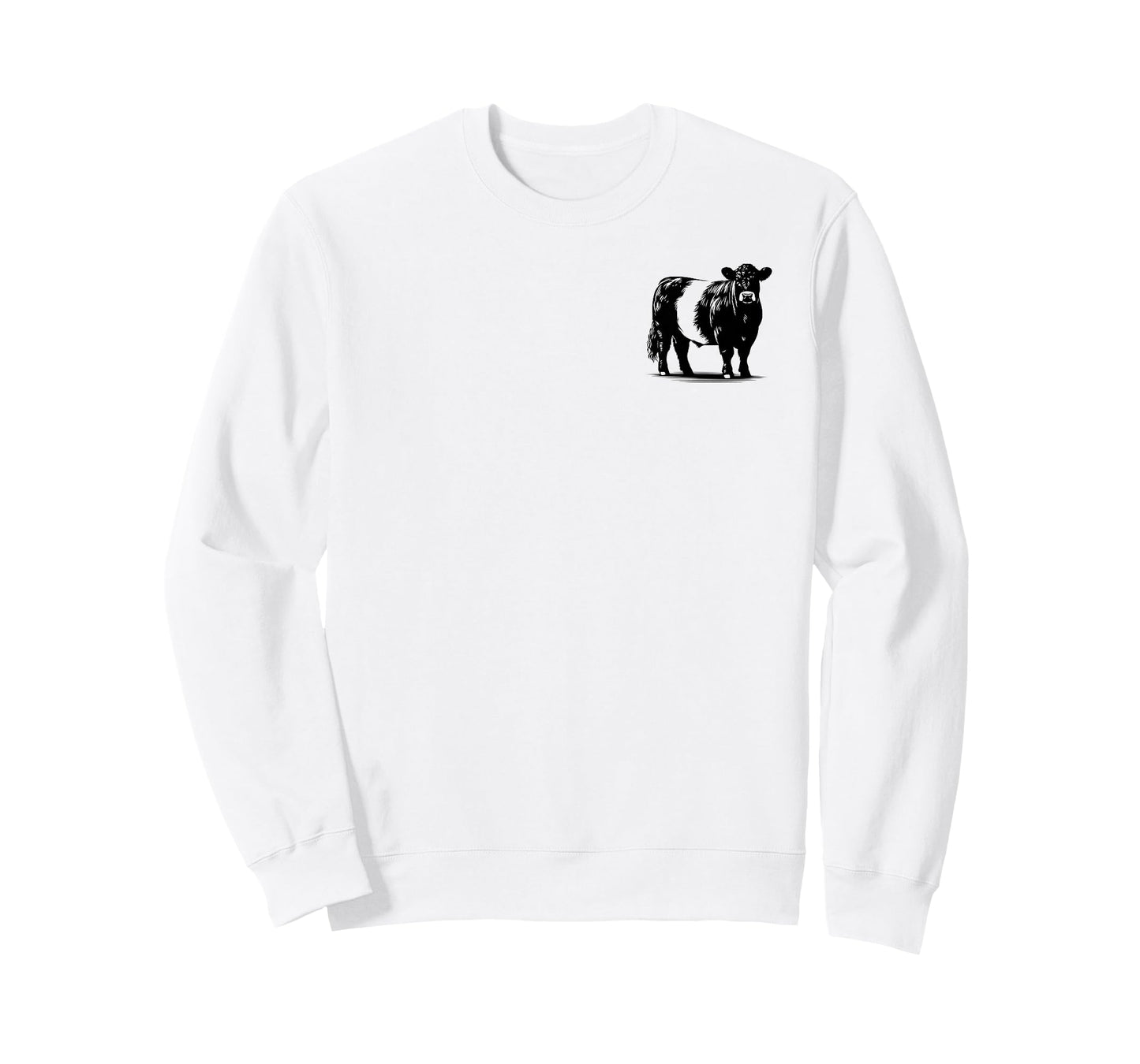 Cow Farmer Breeder - Monochromatic Belted Galloway Cattle T-Shirt