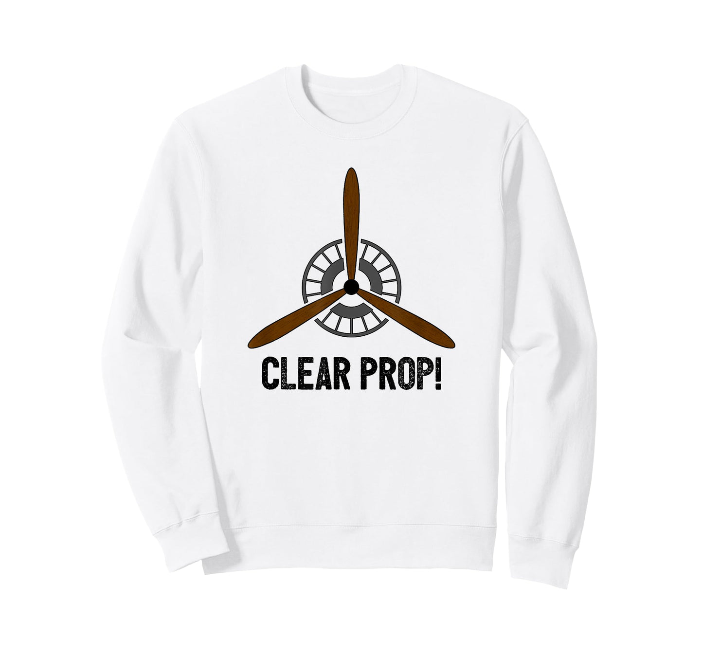 Clear Prop Aviation Airplane Pilot Propeller T-Shirt