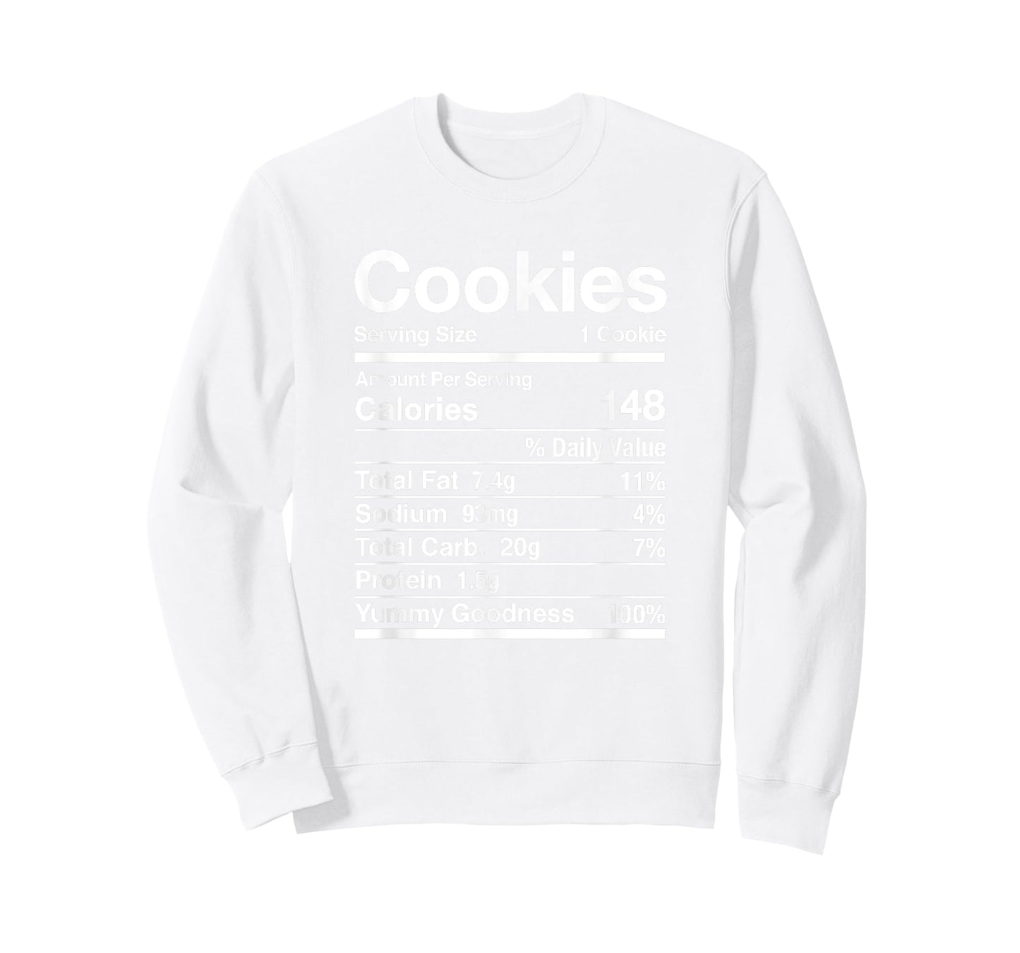 Cookie Nutrition Facts Thanksgiving Matching T-Shirt
