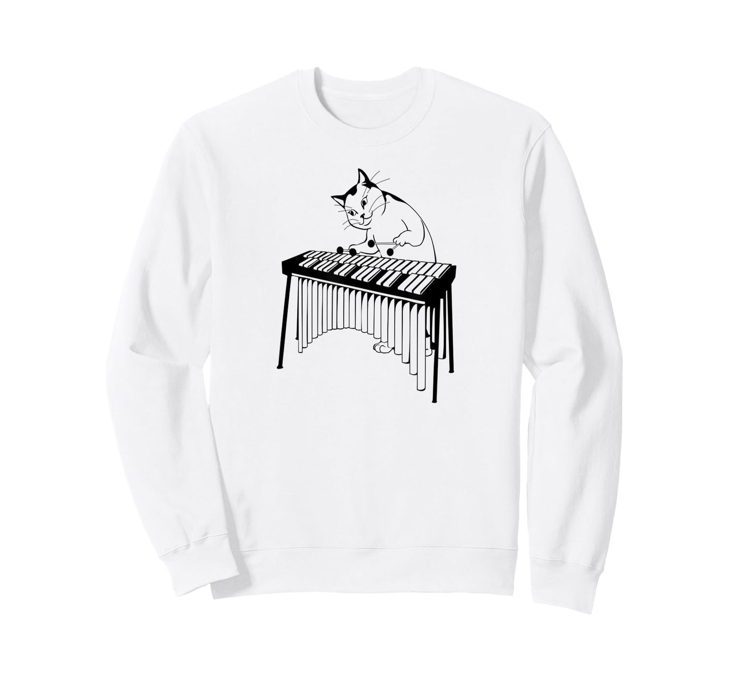 Cute Cat Playing Percussion Musical Xylophone t-shirt Men Women Girls Kids T-Shirt