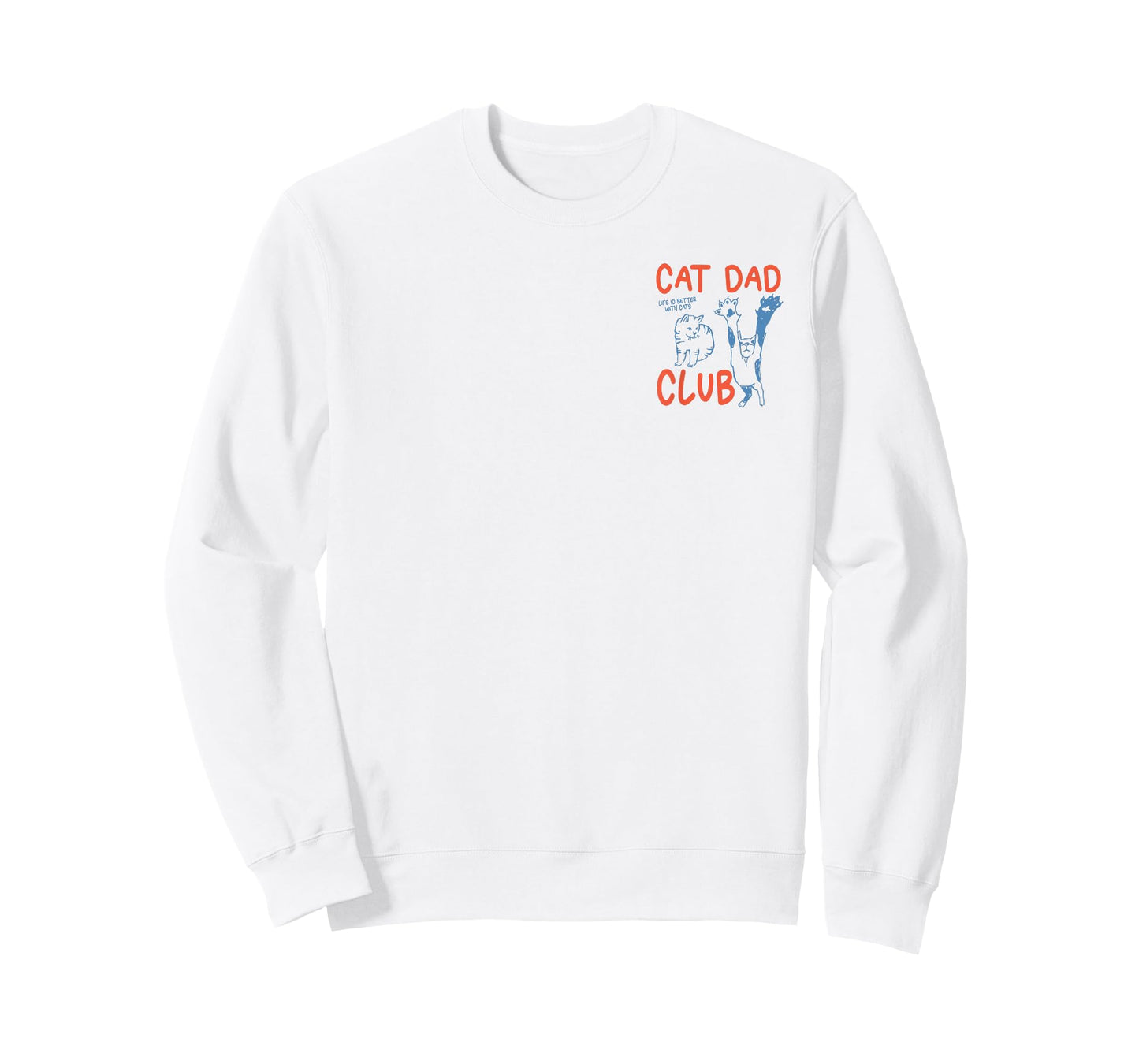 Retro Cat Dad Club Life is Better with Cats Funny Cat Lover T-Shirt