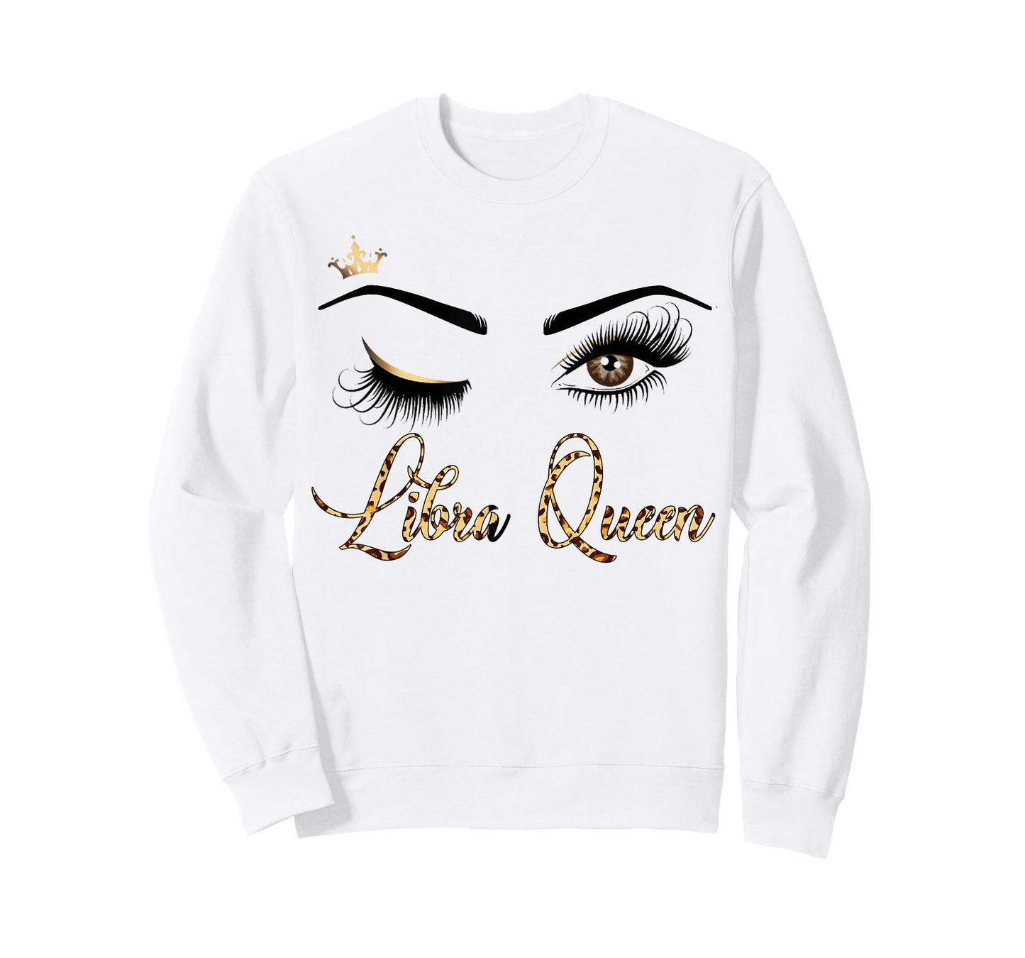 Libra Zodiac Birthday Leopard Print Gift For Girls Women T-Shirt