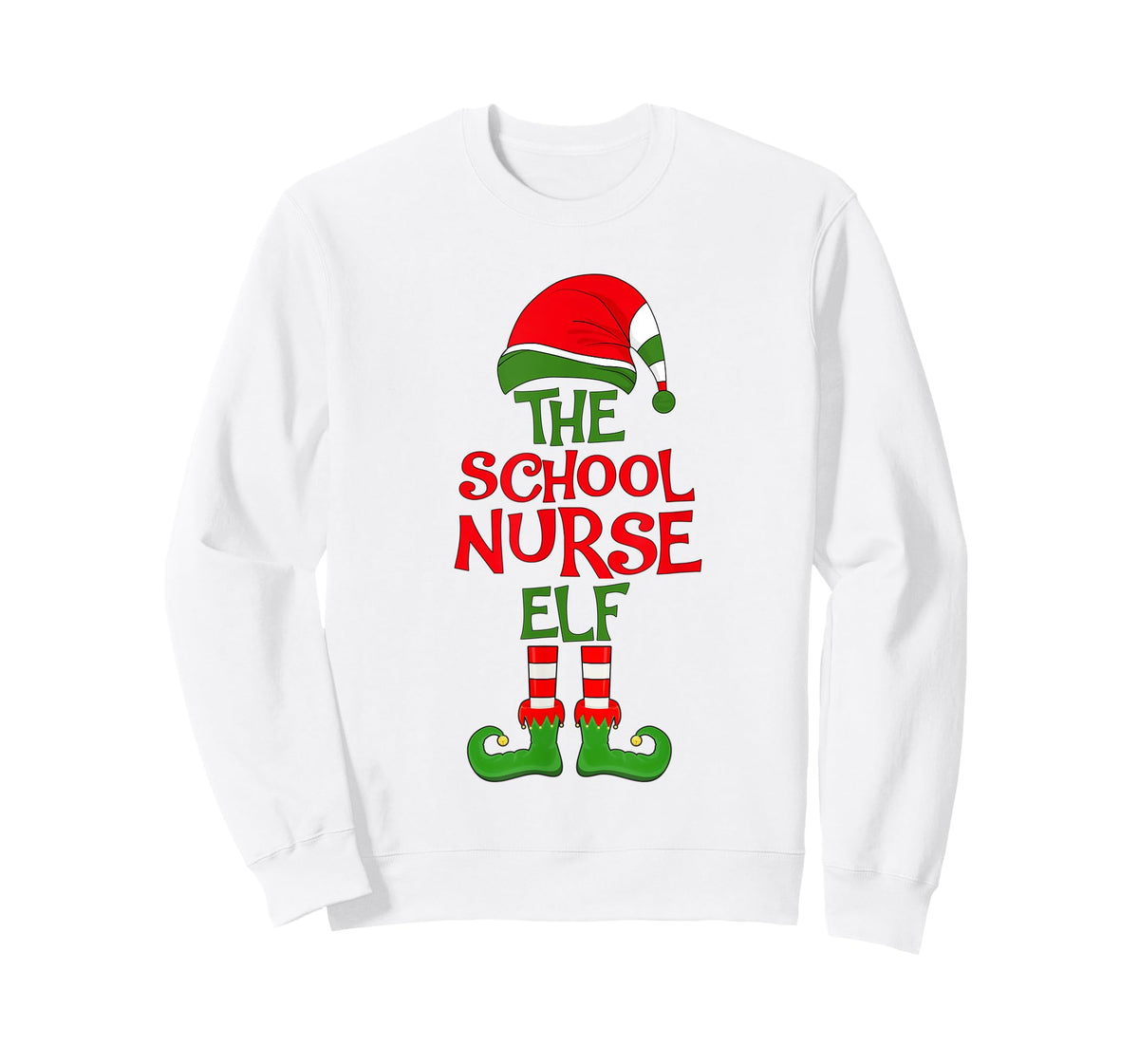 The School Nurse Elf Christmas Group Matching Holiday Party T-Shirt