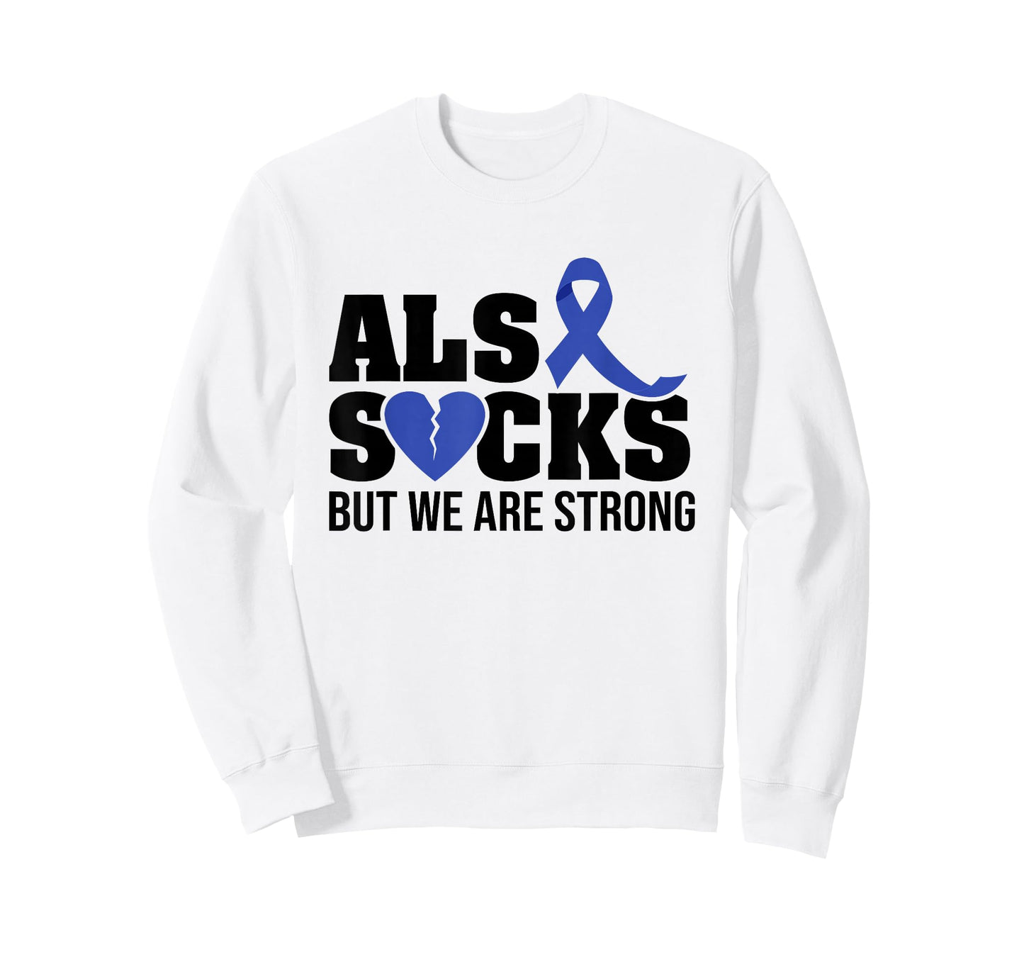 ALS SUCKS but we are strong ALS Awareness broken heart T-Shirt