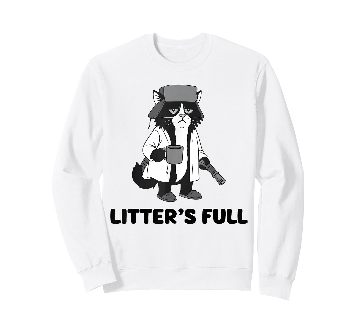 Litter’s Full Funny Cat Christmas Humor Quote T-Shirt