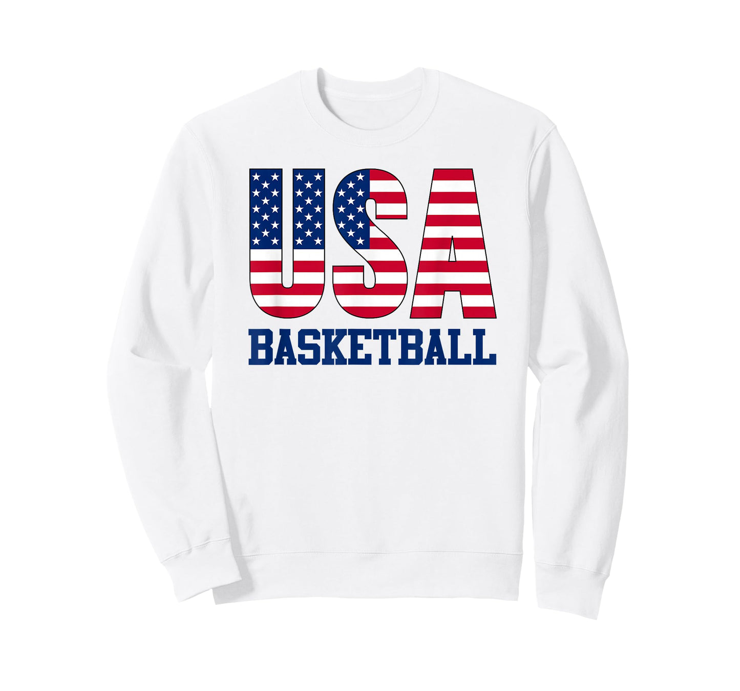 USA with American Flag Basketball Sports T-Shirt