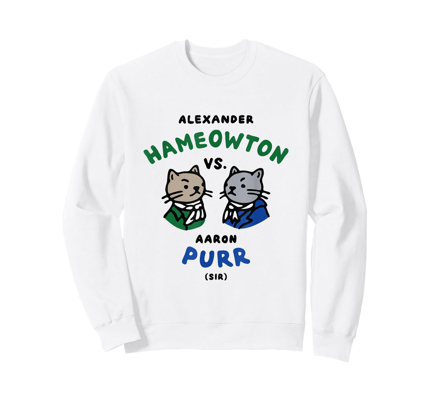 Hameowton vs. Purr Cat Shirt - Hamilton and Burr T-Shirt