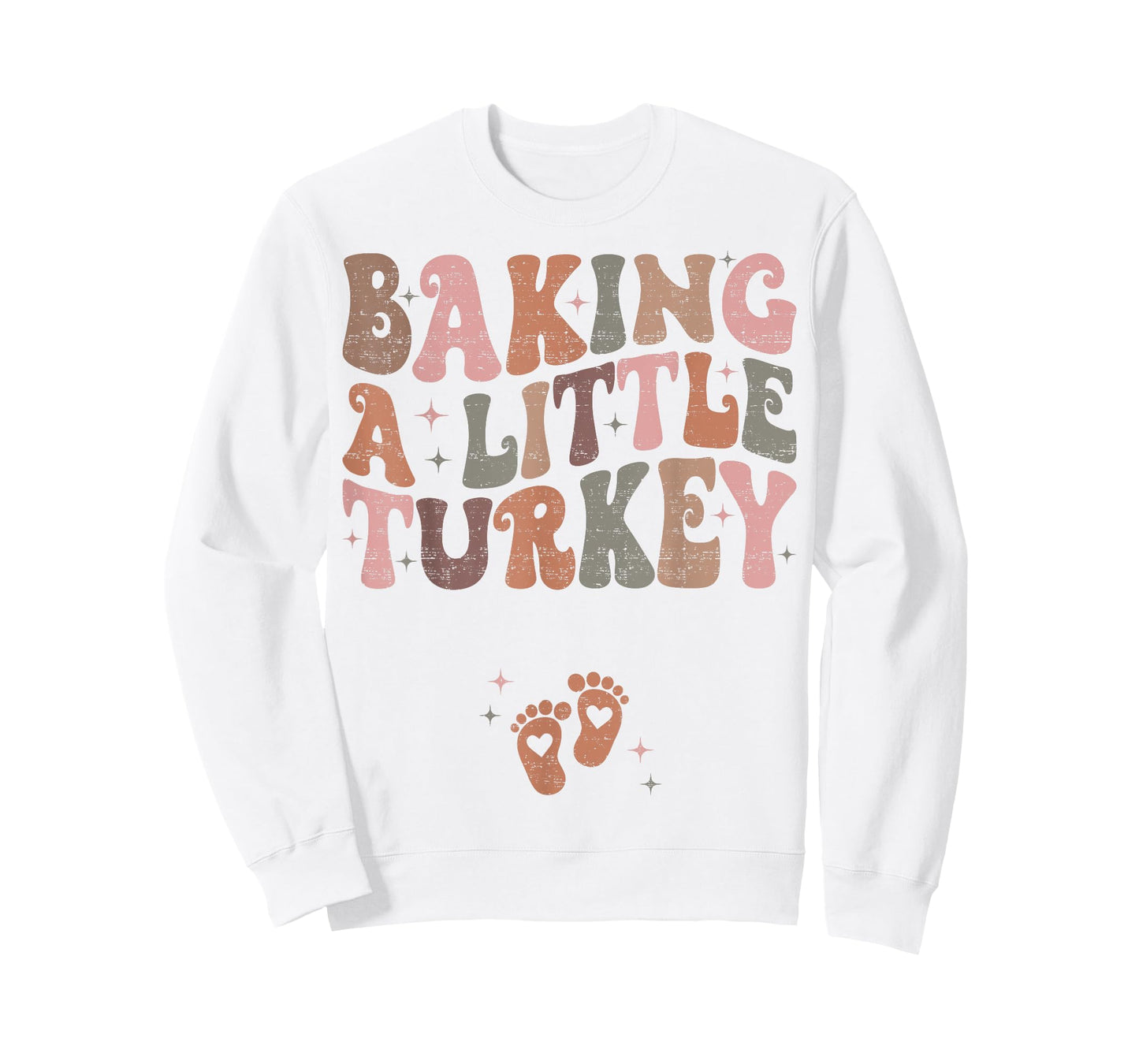 Baking A Little Turkey Thanksgiving Pregnancy Announcement T-Shirt