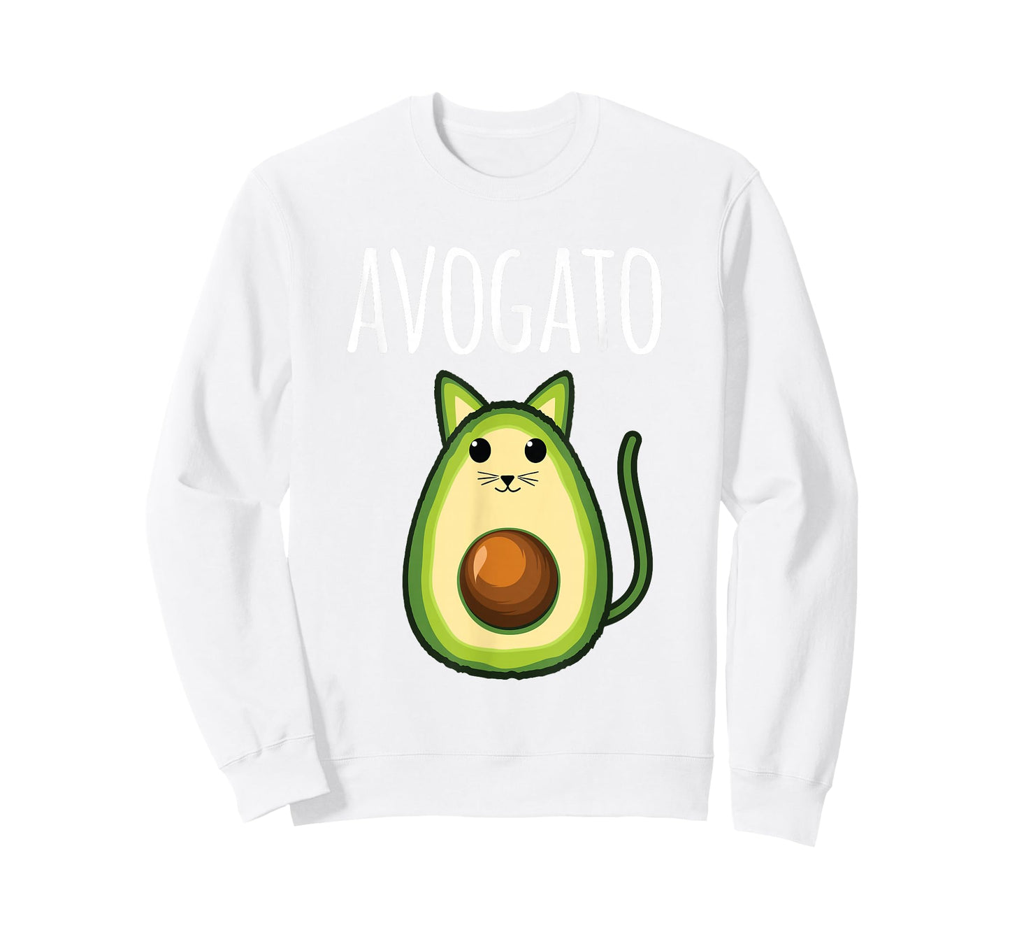 Avogato Shirt Women Girls Cute Avocado Cat Funny T-Shirt