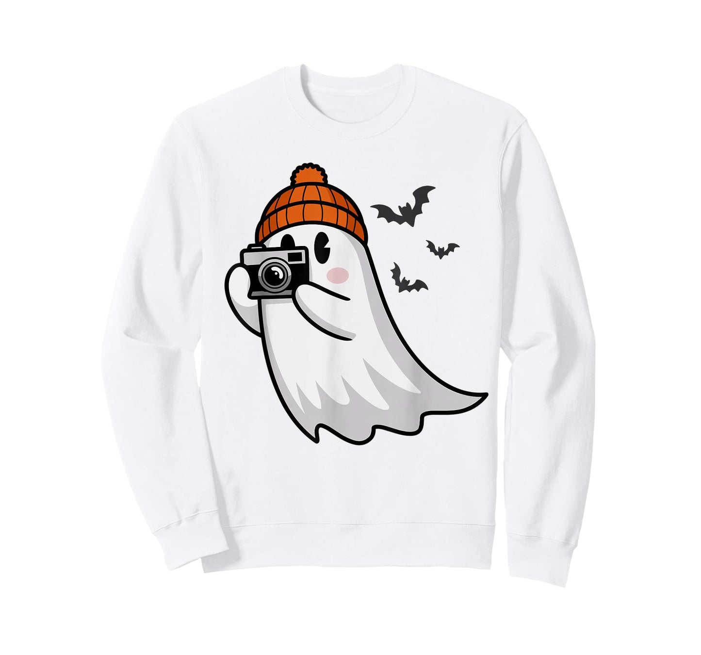 Funny Ghost Photography Camera Spooky Halloween Photographer T-Shirt