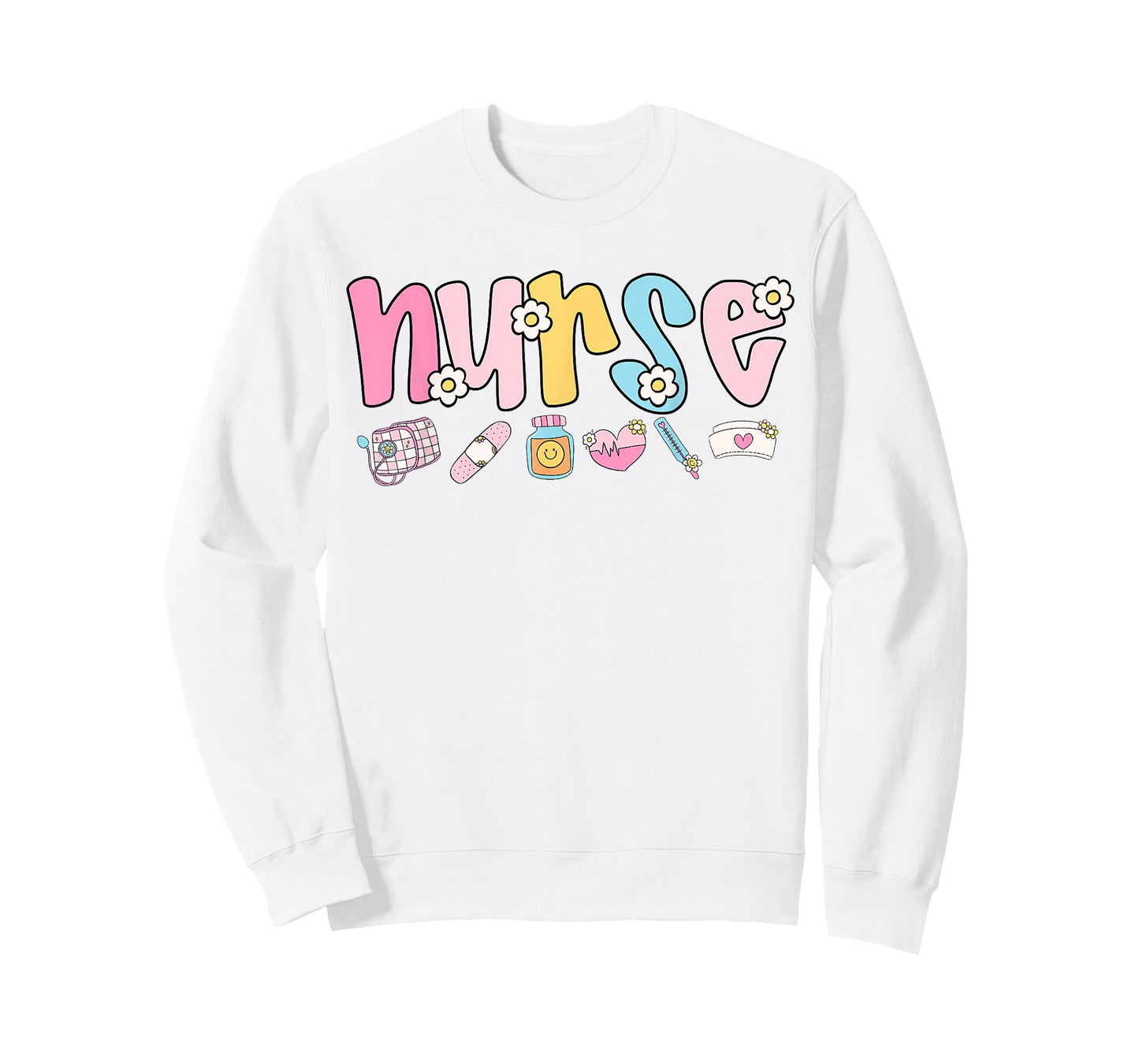 Cute Nurse Retro Nurses RN LPN Women School Life Work Scrub T-Shirt