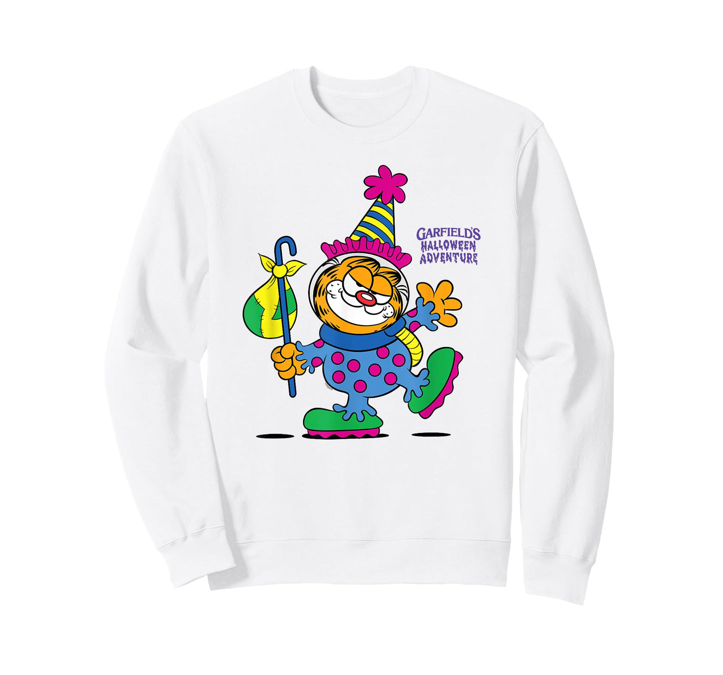 Garfield Clown Halloween Adventure Cartoon Cat T-Shirt
