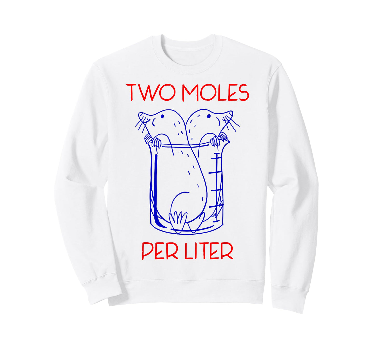 Funny Chemistry Science Tee Two Moles Per Liter T-Shirt