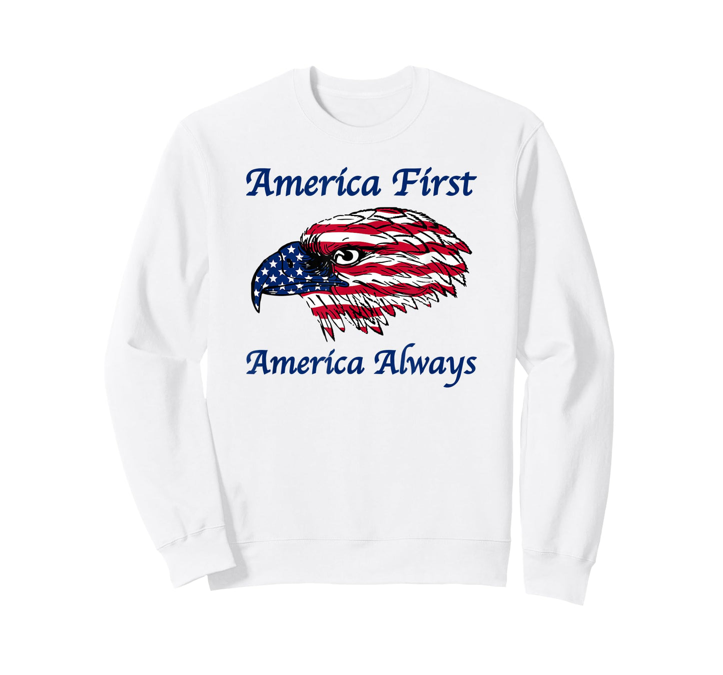 Patriotic Eagle, America First America Always, American Flag T-Shirt