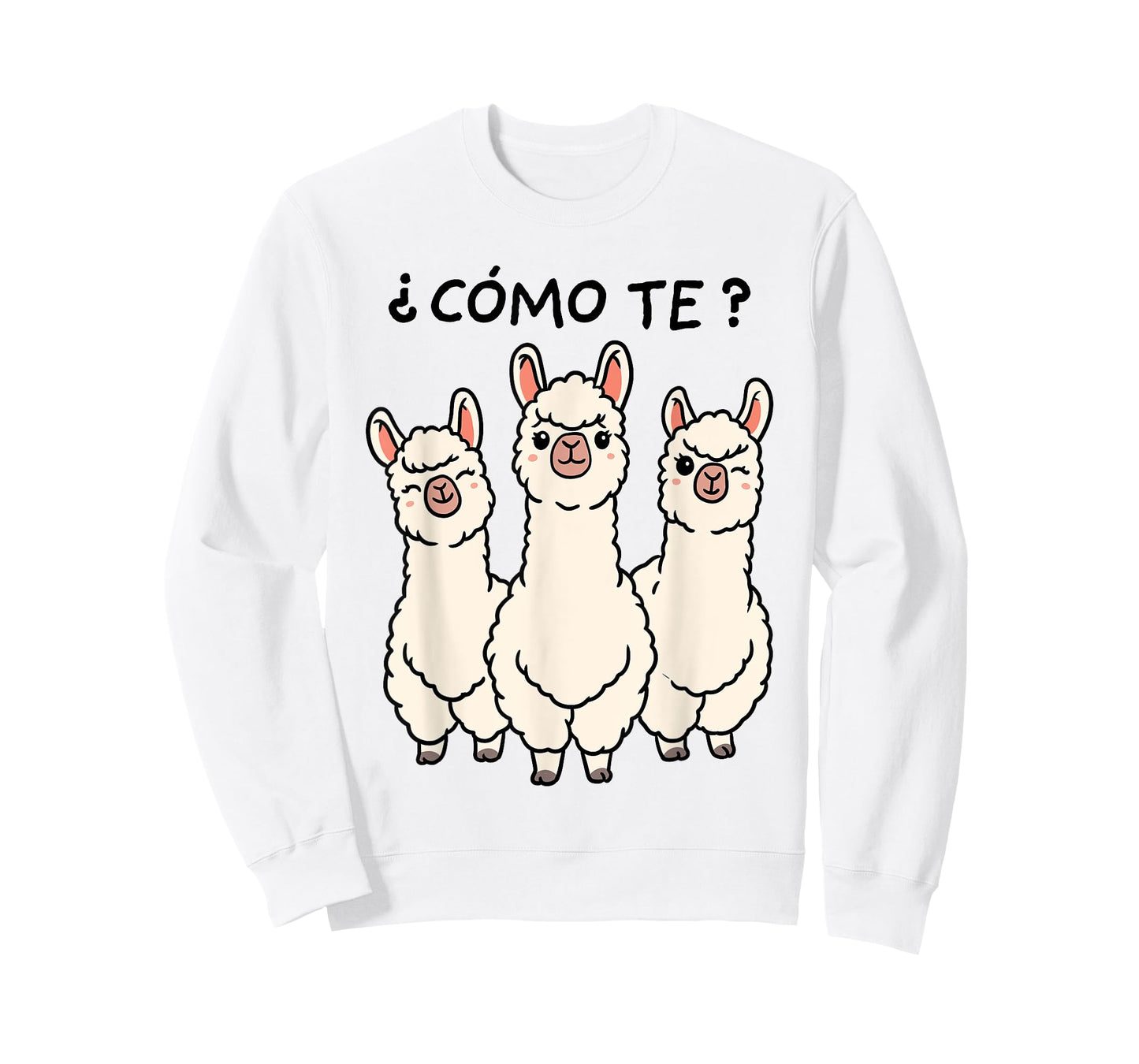 Como Te Llamas Shirt Funny Llama Spanish Teacher Joke Men Women Kids T-Shirt